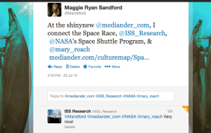 ISS tweet